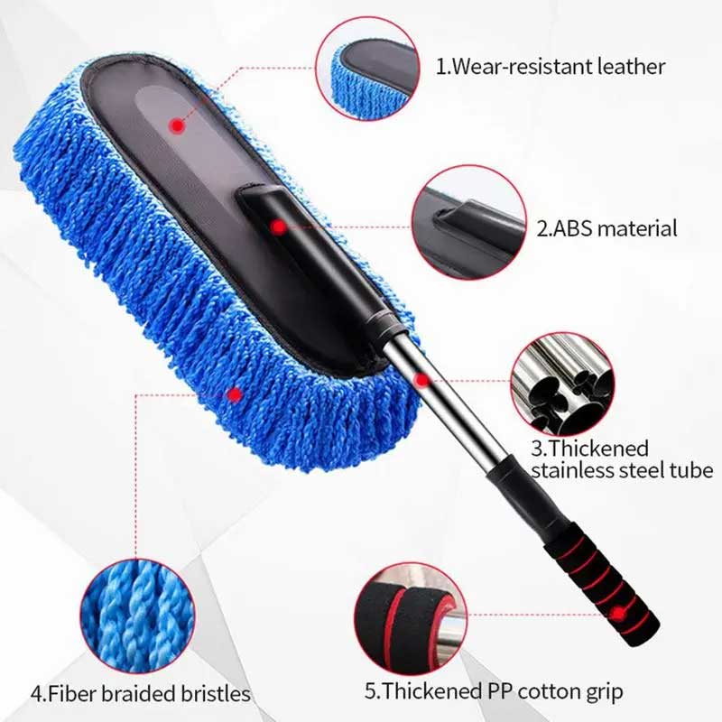 Extendable Microfiber Car Dusting Tool
