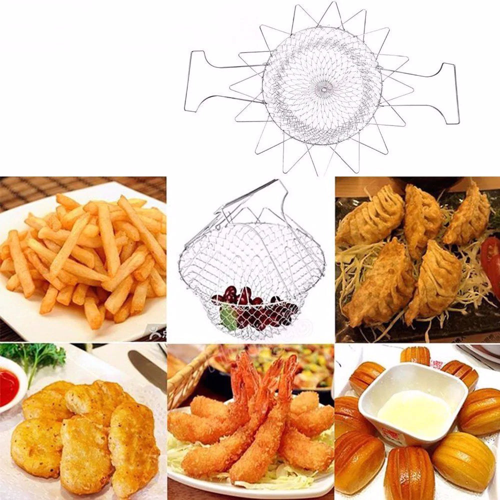 Multi-functional Stainless Steel Cooking Basket