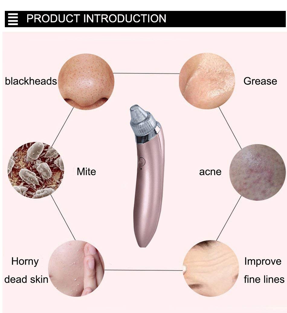 Rechargeable 4-in-1 Blackhead Removal Device