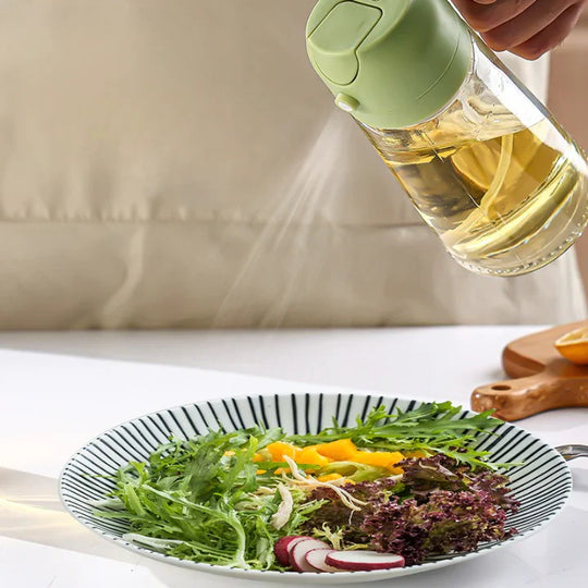 2 in 1 Glass Oil Sprayer & Dispenser (Imported)