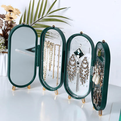 Foldable Jewelry Organizer & Mirror