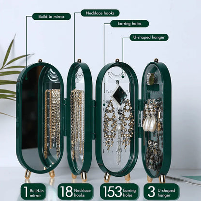 Foldable Jewelry Organizer & Mirror