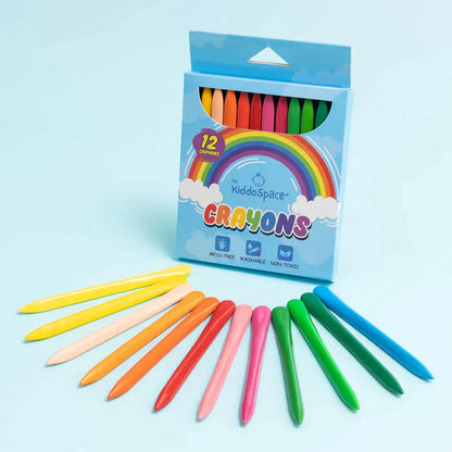 Kids Plastic Crayons Coloring Marker - Pack of 12