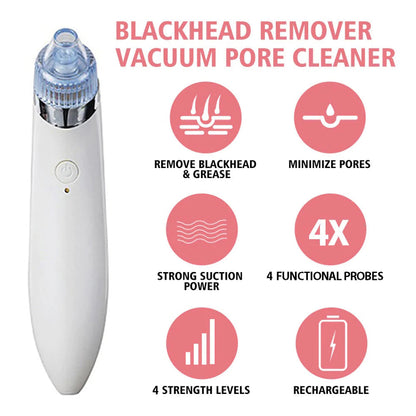 Rechargeable 4-in-1 Blackhead Removal Device