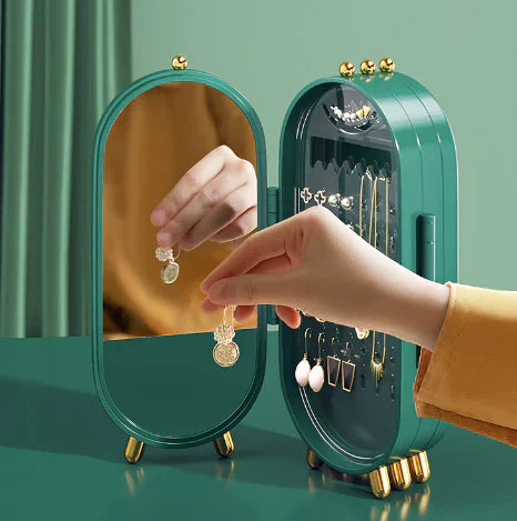 Foldable Jewelry Organizer & Mirror
