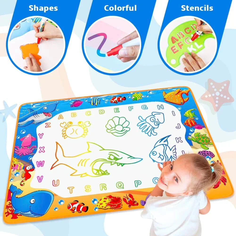Aqua Doodle Magic Water Drawing Mat for Kids ( Extra Large Size )